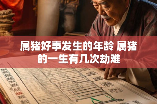 属猪好事发生的年龄 属猪的一生有几次劫难