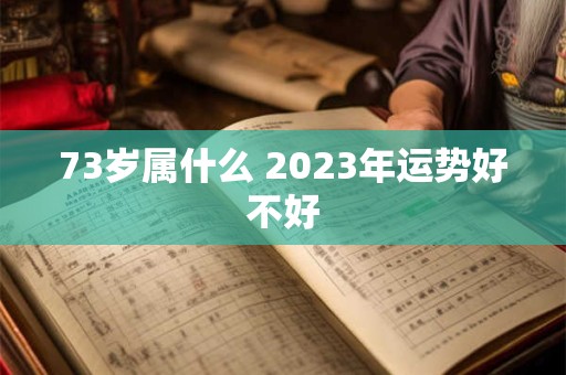 73岁属什么 2023年运势好不好