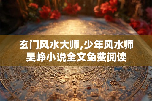 玄门风水大师,少年风水师吴峥小说全文免费阅读