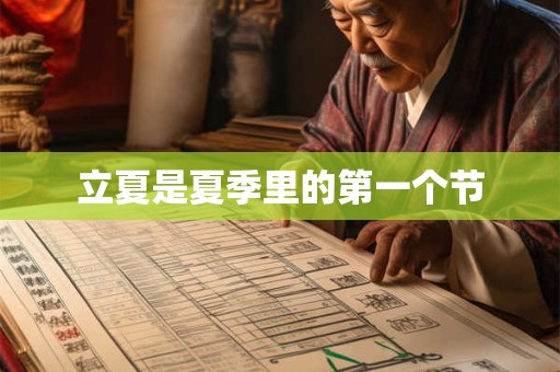 立夏是夏季里的第一个节 立夏是夏季里的第一个节