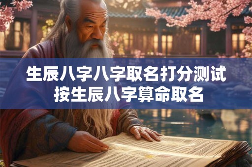 生辰八字八字取名打分测试 按生辰八字算命取名 生辰八字八字取名打分测试 按生辰八字算命取名