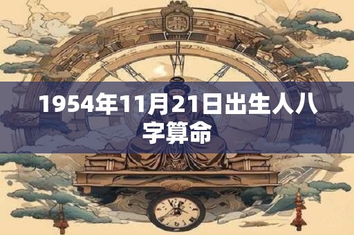 1954年11月21日出生人八字算命