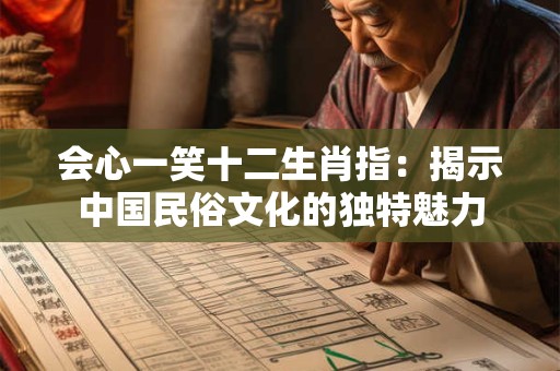 会心一笑十二生肖指：揭示中国民俗文化的独特魅力