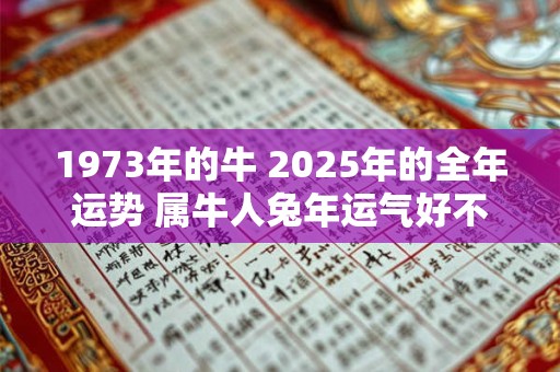 1973年的牛 2025年的全年运势 属牛人兔年运气好不好