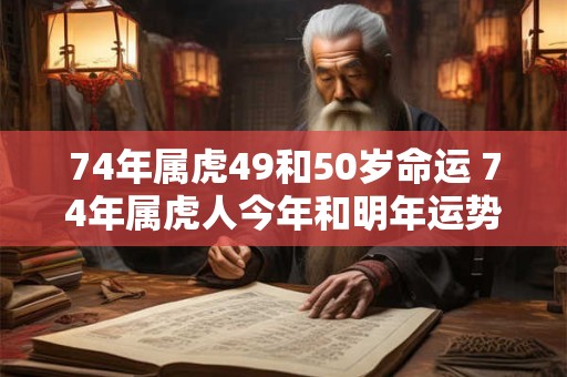 74年属虎49和50岁命运 74年属虎人今年和明年运势