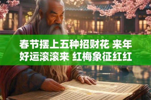 春节摆上五种招财花 来年好运滚滚来 红梅象征红红火火