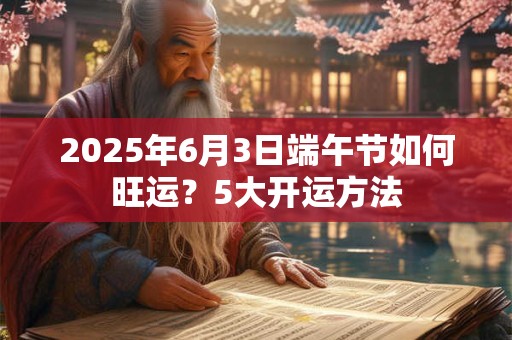 2025年6月3日端午节如何旺运？5大开运方法