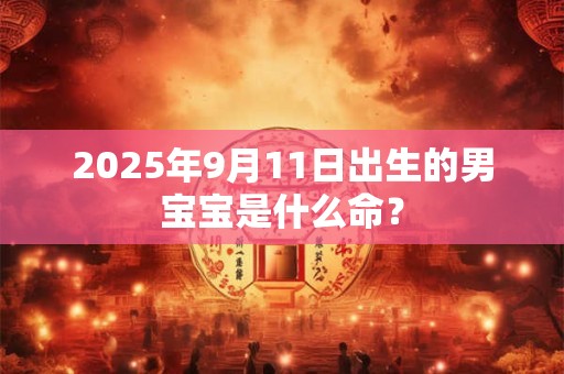 2025年9月11日出生的男宝宝是什么命？