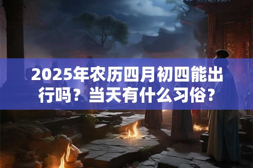 2025年农历四月初四能出行吗？当天有什么习俗？