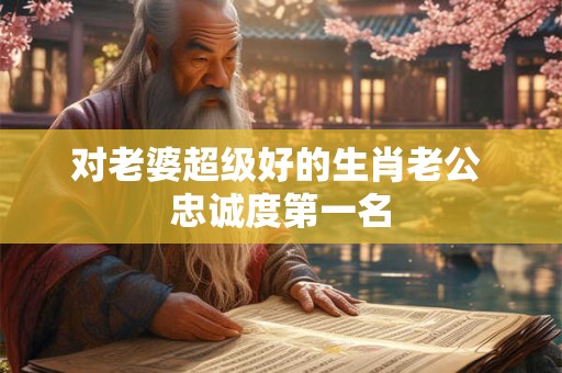 对老婆超级好的生肖老公 忠诚度第一名 对老婆超级好的生肖老公 忠诚度第一名