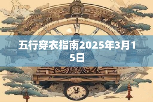 五行穿衣指南2025年3月15日