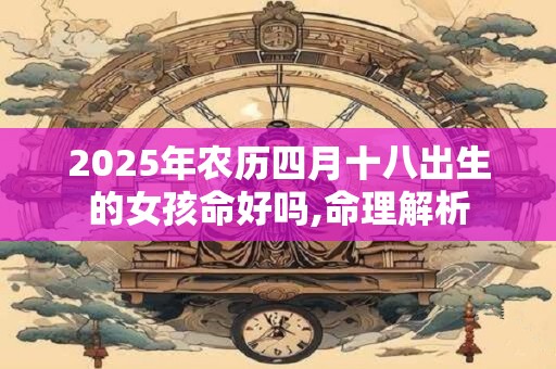 2025年农历四月十八出生的女孩命好吗,命理解析