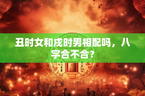 丑时女和戌时男相配吗，八字合不合？
