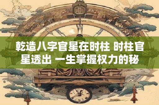 乾造八字官星在时柱 时柱官星透出 一生掌握权力的秘诀！
