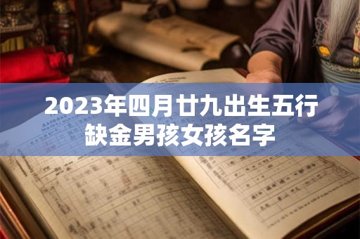 2023年四月廿九出生五行缺金男孩女孩名字