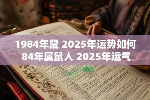 1984年鼠 2025年运势如何 84年属鼠人 2025年运气走向