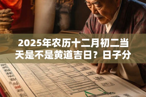 2026年农历十二月初二当天是不是黄道吉日？日子分析