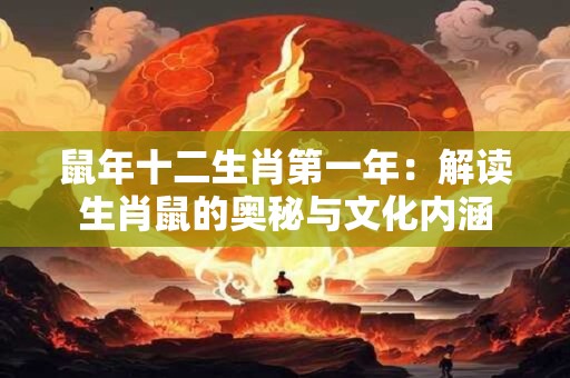 鼠年十二生肖第一年：解读生肖鼠的奥秘与文化内涵