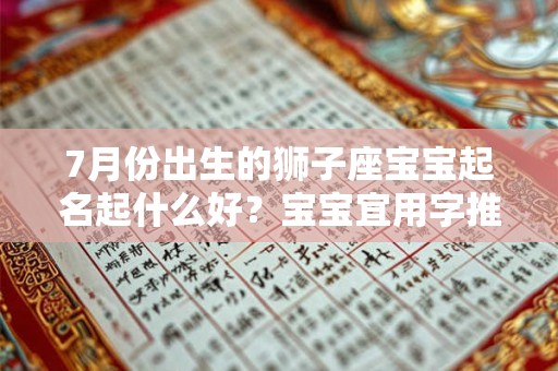 7月份出生的狮子座宝宝起名起什么好？宝宝宜用字推荐