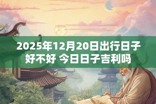 2025年12月20日出行日子好不好 今日日子吉利吗