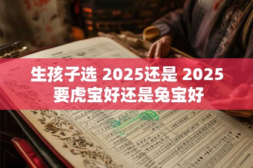 生孩子选 2025还是 2025 要虎宝好还是兔宝好