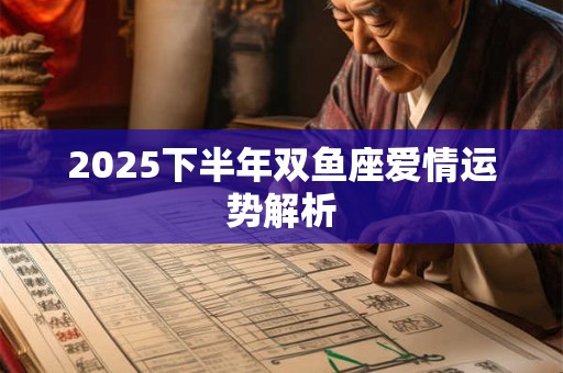 2025下半年双鱼座爱情运势解析 2025下半年双鱼座爱情运势解析