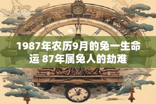 1987年农历9月的兔一生命运 87年属兔人的劫难