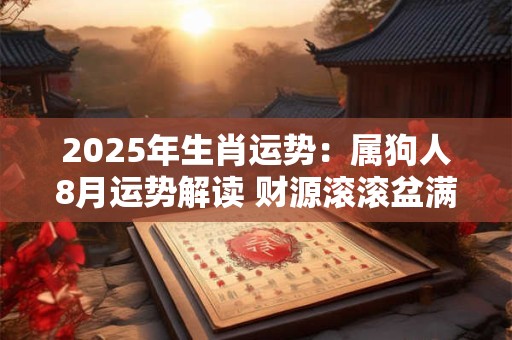 2025年生肖运势：属狗人8月运势解读 财源滚滚盆满钵满