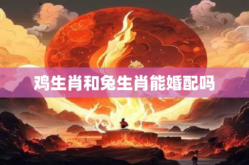 鸡生肖和兔生肖能婚配吗