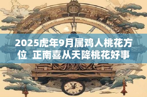 2025虎年9月属鸡人桃花方位  正南喜从天降桃花好事发生