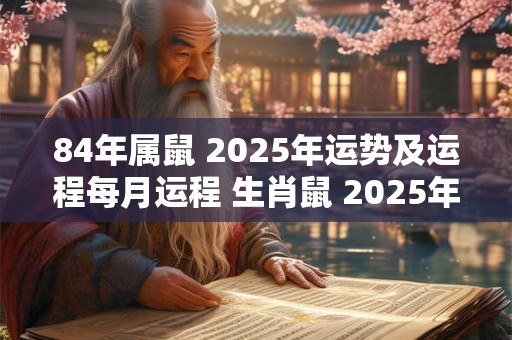 84年属鼠 2025年运势及运程每月运程 生肖鼠 2025年运势如何