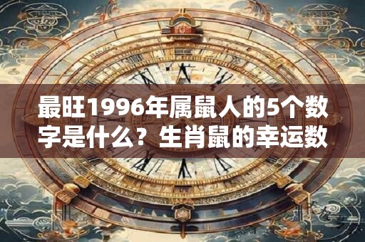 最旺1996年属鼠人的5个数字是什么？生肖鼠的幸运数字查询