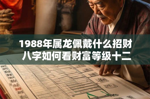 1988年属龙佩戴什么招财 八字如何看财富等级十二级