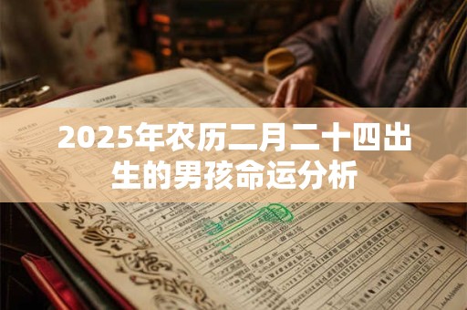 2026年农历二月二十四出生的男孩命运分析