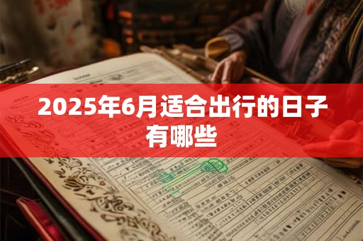 2025年6月适合出行的日子有哪些
