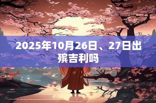 2025年10月26日、27日出殡吉利吗