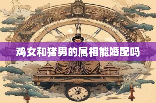鸡女和猪男的属相能婚配吗