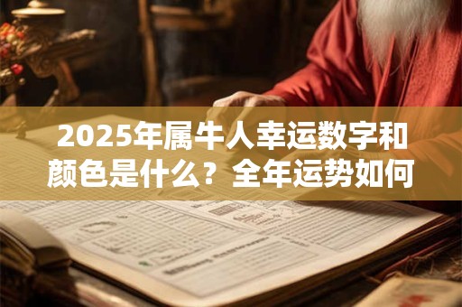 2025年属牛人幸运数字和颜色是什么？全年运势如何？