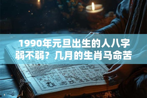 1990年元旦出生的人八字弱不弱？几月的生肖马命苦