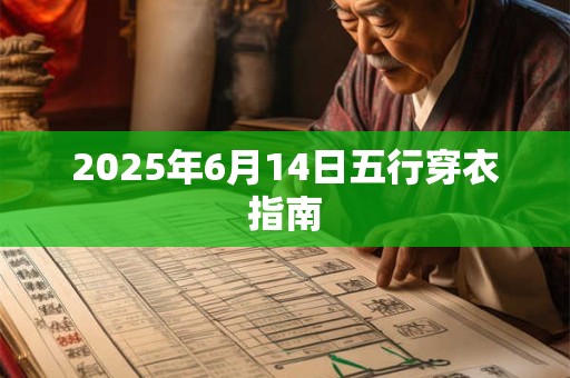 2025年6月14日五行穿衣指南