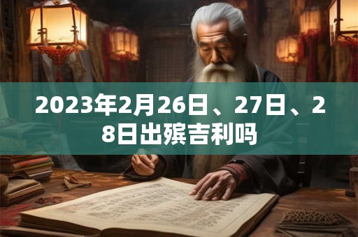 2023年2月26日、27日、28日出殡吉利吗