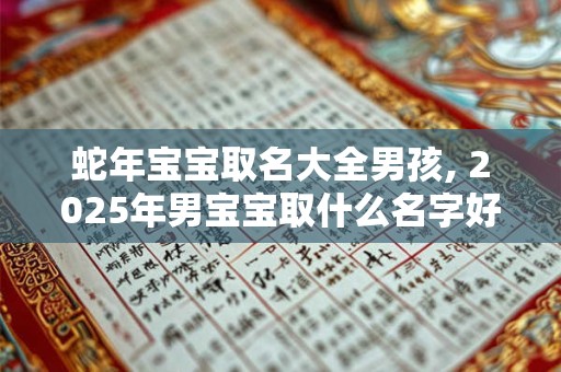 蛇年宝宝取名大全男孩, 2025年男宝宝取什么名字好