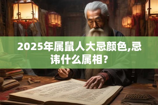 2025年属鼠人大忌颜色,忌讳什么属相？