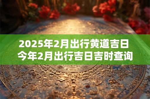 2025年2月出行黄道吉日 今年2月出行吉日吉时查询