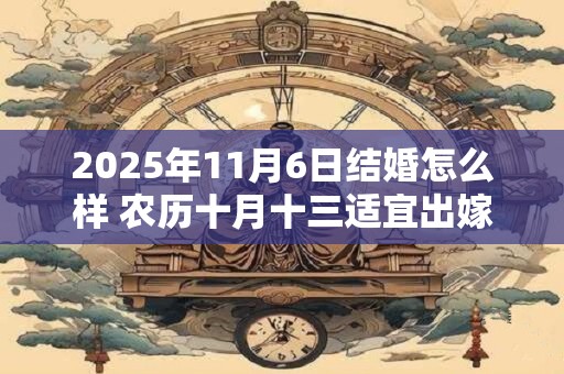 2025年11月6日结婚怎么样 农历十月十三适宜出嫁娶亲吗