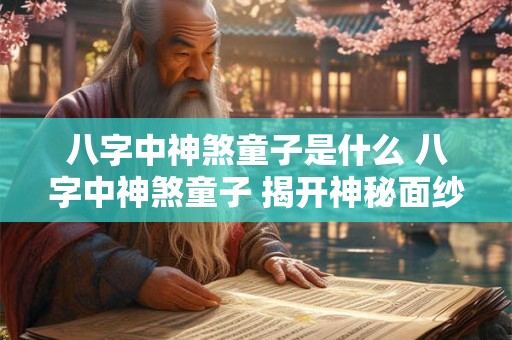 八字中神煞童子是什么 八字中神煞童子 揭开神秘面纱