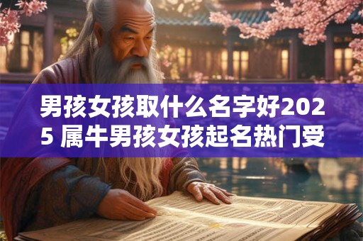 男孩女孩取什么名字好2025 属牛男孩女孩起名热门受欢迎