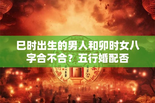 巳时出生的男人和卯时女八字合不合?五行婚配否 巳时出生的男人和卯时女八字合不合?五行婚配否
