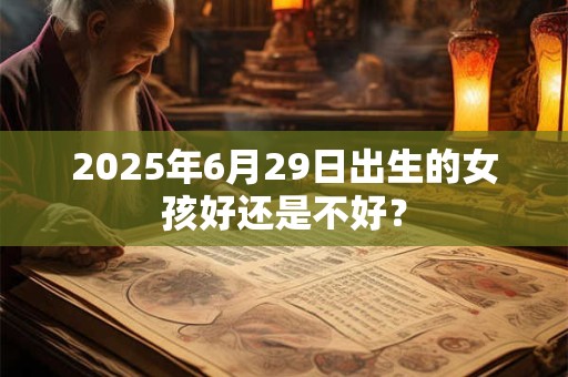 2025年6月29日出生的女孩好还是不好？