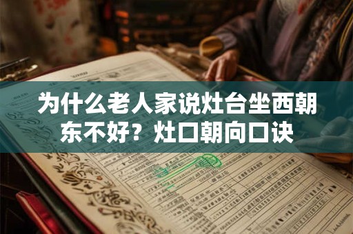 为什么老人家说灶台坐西朝东不好?灶口朝向口诀 为什么老人家说灶台坐西朝东不好?灶口朝向口诀